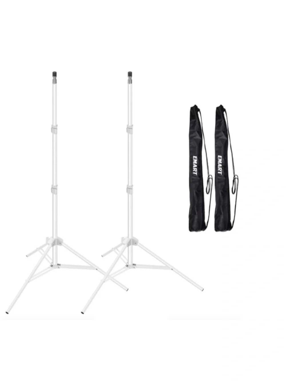 Set of 2 Adjustable Photo Video Light Stand Tripods or Wedding Party Decor Poles